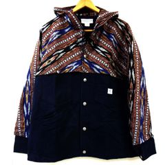 定価42,120円◆SASSAFRAS ササフラス GARDEN CRUISER BUD JACKET パーカー ジャケット ネイティブ柄 日本製 メンズ