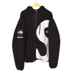 シュプリーム SUPREME ザノースフェイス THE NORTH FACE 20AW S Logo Hooded Fleece Jacket Sロゴ フーデッド フリースジャケット ボア ブルゾン M 黒 ブラック NT62004Iのサムネイル