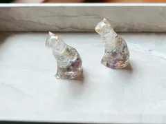 盛り塩オルゴナイト【鉱石猫】 盛り塩オルゴナイト【鉱石猫】 - メルカリ