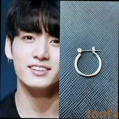 ★ 片耳です BTS  防弾少年団 ジョングク 着用 フープピアス 15mm
