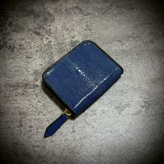 スティングレイ ミニ財布 ガルーシャ メンズ財布 レディス財布 コインケース 小銭入れ コンパクト 小さい財布 ネイビー