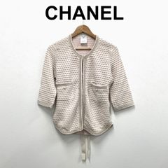 CHANEL シャネル ココボタン シアー ジャケット 42 CHANEL シャネル ココボタン シアー ジャケット 42 - メルカリ