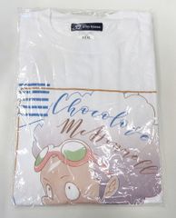 알마 비앙카 SHAMAN KING lette-graph T 셔츠 초콜릿 마그다넬 화이트 여성 XXXL 사이즈 XXXL