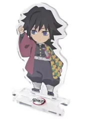 【中古】アクリルスタンド・アクリルパネル 冨岡義勇(右手挙げ) 「鬼滅の刃 キャラクター絵巻カフェ in ufotable Cafe 繋がるランダムアクリルスタンド 第二期」