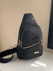 バッグ レディース ウエストバッグ カジュアルで多目的なチェストバッグ、シンプルで便利なフィットネスアウトドアトラベルショルダーメッセンジャーバッグ