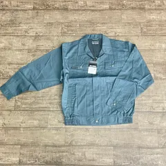 送料無料 長袖 ブルゾン【未使用】FIELD MESSAGE 作業着 jacket 47300 男女兼用 サイズLL 春夏用 シャドーブルー /900414 在★6のサムネイル