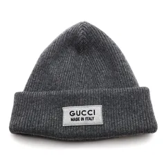 GUCCI グッチ カシミア モノグラム ビーニー ニット帽 国内発送☆GUCCI】GG カシミアニット ハット モノグラム ロゴ