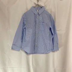 訳あり 新品 未使用 タグ付き Samansa Mos2 Lagom サマンサモスモスラーゴム 男の子 子供用 シャツ 120㎝ ブルー ストライプ 綿100% かっこいい 発表会 結婚式 セレモニー フォーマル 入園式 卒園式