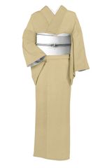 袋帯　野蚕糸　ムガシルク　全通柄　正絹 両面袋帯 正絹】野蚕糸｜アッサム原産 ムガ繭使用｜全通柄｜お