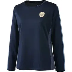 【新品】【Sサイズのみ】prince(プリンス) ロングスリーブシャツ テニスウェア レディース・ウィメンズ シャツ UVケア素材 ゲームシャツ 吸汗速乾、UPF50＋ ネイビー　WF3089-127