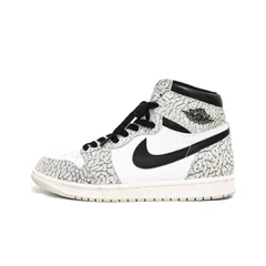 ナイキ NIKE Air Jordan 1 High OG White Cement Safari エアジョーダン1 ハイ ホワイトセメント サファリ スニーカー US8 グレー DZ5485-052