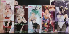 フィギュア　バニー5個セット　すーぱーそに子　宇崎月　初音ミク　パワー　アルベド