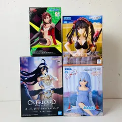04w3418○【未開封】プライズ フィギュア 4箱セット まとめ売り [ オーバーロード アルベド / ダンダダン モモ / デート・ア・ライブV 時崎狂三 / 甘神さんちの縁結び 甘神朝姫 ]