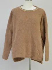 ツモリチサト TSUMORI CHISATO ダイヤフェレッティ セーター ビジュー 2サイズ ブラウン レディース j_p F-L7950のサムネイル