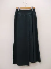 YOKE/Asymmertry Jersey Skirt/ラップスカート/グリーン/サイズ0/ヨーク/定価18000円【中古】【レディース】1-0708M♪のサムネイル