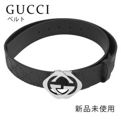 GUCCI 筆記体ロゴバックル ベルト 105/42 - メルカリ