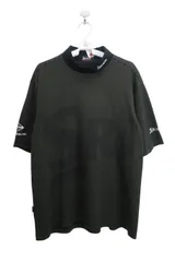 【美品】SRIXON(スリクソン) 半袖モックネックシャツ 黒カーキボーダー メンズ LL ゴルフ用品 2506-0878 中古