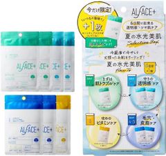 ALFACE(オルフェス) 夏の水光美肌セレクションボックス 7枚入り 1枚オマケ 夏限定 日焼け対策 センシティブマスク2枚 クリスタルモイスチャー2枚 ピュアブラック2枚  防腐剤フリー シートマスク シートパック フェイスマスク フェイスパック