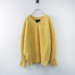 美品 2023AW ジャーナルスタンダードレサージュ JOURNAL STANDARD L'ESSAGE FOX CASHMERE Vネックプルオーバー/イエロー【2400014273908】