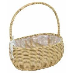 村田屋産業 PPラタンバスケット 横長 Natural L 3179