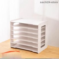 デスク上置き棚 多機能収納 ファイル収納ケース A3ファイル 大容量 A4 シンプル 白 雑貨 手帳 資料 メモ帳 ペン立て 書類 家庭用