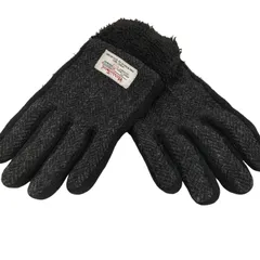 ハリスツイード Harris Tweed 切替 フェイクレザー手袋 レディース 表記無 のサムネイル