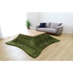 【 新品 未開封 】 イケヒコ こたつ掛布団ノート グリーン190×240 [対応天板サイズ:約80×120cm /長方形] 未使用 送料無料のサムネイル