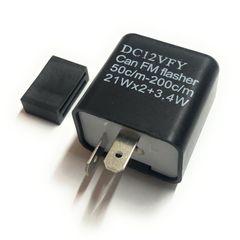 12V 2pin ウインカーリレー 調整機能付き LED ウインカー スーパーカブ ハンターカブ クロスカブ C50 モンキー ゴリラ NS1 セルビス CBR400 NSR50 NSR250 GSX750S アドレス  DIO ライブディオZX