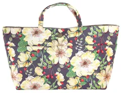 【在庫セール】FLORET LONDON バッグインバッグ03 ディーディーインテックス ドーセット・ローズ グレー 27×5×15cm DDintex [リバティプリント使用] 4957542969004のサムネイル