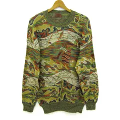 ミッソーニ セーター 長袖 クルーネック 総柄 トップス メンズ 52サイズ イエロー系×オレンジ系 Missoni 【中古】のサムネイル