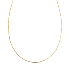 【A：ゴールド × 40cm】[Cream dot. クリームドット公式] ネックレス レディース ステンレス製 金属アレルギー つけっぱなし サージカルステンレス ショート チェーン スキンジュエリー 極細 5タイプ アジャスターレス 大人