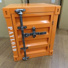 【未使用・展示品】スチールコンテナミニキャビネット　オレンジ　(C6-73)　 Tのサムネイル