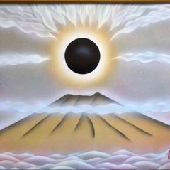 雲海金富士】富士鳴門の仕組みクラインの壺ブラックホール強力宇宙エネルギー大型絵画