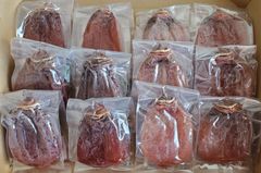 手作り干し柿 やわらか干し柿 無燻煙 食べ比べ 大和百目柿、大蜂屋柿 12個 800g