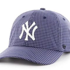 47'Brand NY Yankees ニューヨーク ヤンキース '47 CLEAN UP NAVY GRIDSTOP BLUE