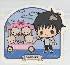 【中古】シール・ステッカー 乙骨憂太×ニャニィニュニェニョン ダイカットステッカー 「劇場版 呪術廻戦 0×サンリオキャラクターズ」 劇場グッズ