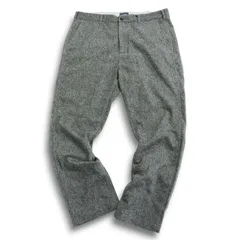 BEAMS ビームス 秋冬★ ウール ツイード カラーネップ テーパード パンツ Sz.XL メンズ 灰 グレー 大きいサイズ
