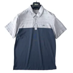 美品 Travis Mathew トラヴィスマシュー 吸水速乾 ストレッチ 半袖 ポロシャツ メンズ L グレー ネイビー 人気 ゴルフウェア キャロウェイ スポーツ おしゃれ