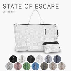新品未使用 ステイトオブエスケープ バッグ トートバッグ レディース 大きめ 大容量 通勤 ブランド ポーチ付き A4 マザーズバッグ ネオプレン ステートオブエスケープ エスケープ トート STATE OF ESCAPE Escape tote②