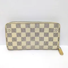 Dz803191 ルイ・ヴィトン 長財布 ラウンドファスナー ジッピーウォレット ダミエ アズール N60019 レディース LOUIS VUITTON 中古