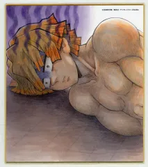 【中古】紙製品 我妻善逸 「鬼滅の刃 全集中展 刀鍛冶の里編・柱稽古編 作画スタッフ全集中複製ミニ色紙 C」