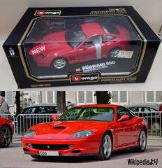 絶版　1/18 フェラーリ　550 マラネロ　1996 当時物　美品　ミニカー 絶版 1/18 フェラーリ 550 マラネロ 1996 当時物 美品 ミニカー