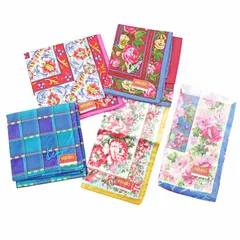 ケンゾー KENZO 花柄 ハンカチ フラワー チェック 6枚 6点 セット まとめ 0207 ■GY09