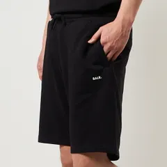 ボーラー BALR. メンズ スウェット ハーフ パンツ レギュラーフィット BRAND REGUIAR FIT SHORTS LONG LINE B1431.1062 102 JETBLACKのサムネイル