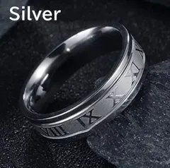 シルバー リング ローマ数字 10号～28号  ステンレス 指輪