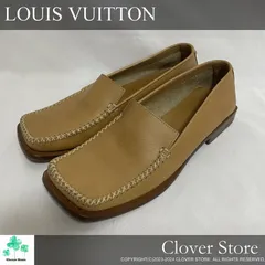 価格交渉お気軽にどうぞ！ ！  【極上美品 Sランク】 LOUIS VUITTON ルイ・ヴィトン レザー ローファー 36 23cm相当 レディース ブラウンのサムネイル