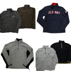 古着卸 まとめ売り ブランドMIX フリース 6枚セット (メンズ L ) ノーティカ オールドネイビー ハーフジップ 中古 古着 NC2639
