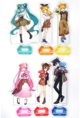 【中古】アクリルスタンド・アクリルパネル 集合 アクリルスタンド6個セット 「初音ミク＆ピアプロキャラクターズ あたり付き!ビビット缶バッジ 第3弾」 ラスト賞