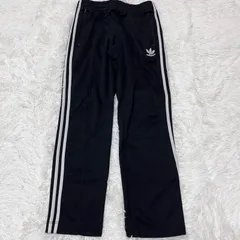 古着 adidas アディダス トラックパンツ ブラック スリーストライプス 259-121