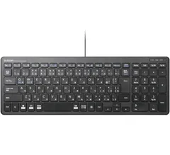 【新着商品】パンタグラフ 有線 コンパクトキーボード キーボード ブラック エレコム TK-FCP097BKのサムネイル